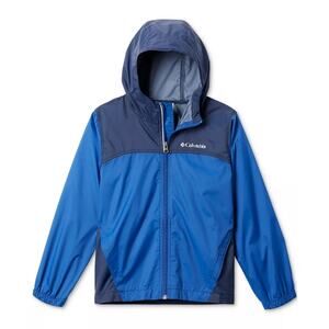 Columbia Big Boys Glennaker Reflective Rain Jacket Navy XXS